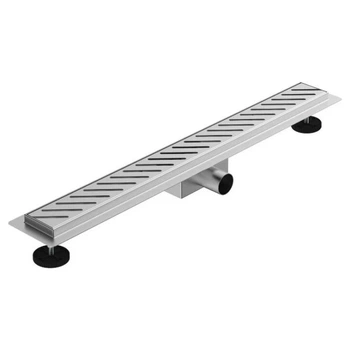 Трап лінійний ASG з сухим затвором 01G INOX SS304L DRY 500х70 решітка коса лінія