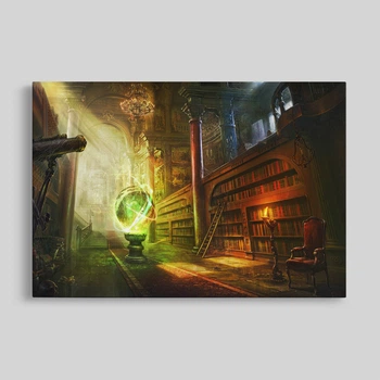 Інтер'єрна картина Гаррі Поттер, бібліотека Хогвартсу, Harry Potter, 26×42 см (id2750)