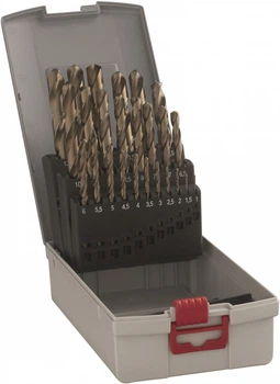 Набір свердел по металу HSS-Co Bosch X-Pro Box 25 штук 2608587018 (3165140689823)