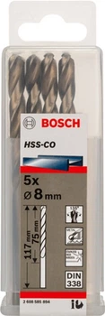 Zestaw wierteł Bosch HSS-CO 8 mm 5 szt 2608585894 (3165140521291)