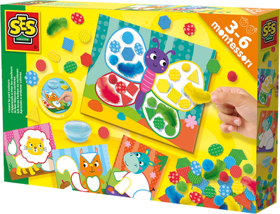 Zestaw kreatywny SES Creative Montessori Sortuj kolory i materiały 14062S (8710341140625)