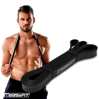 Резинка для подтягиваний EasyFit 6–31 кг Черная эспандер петля для фитнеса (EF-2654-3)