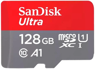 Карта пам'яті SanDisk Ultra microSDXC 128GB UHS-I з адаптером
