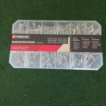 Набор заклепок Parkside (320 шт, алюминиевые, различные размеры, в кейсе)