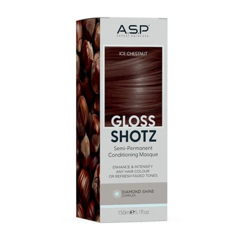 Ультракондиционирующая полуперманентная глянцевая маска ASP Gloss Shotz Ice Chestnut / Холодный каштан