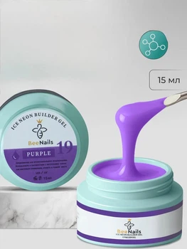 Гель для моделювання нігтів Ice neon builder gel 15 мл колір №19
