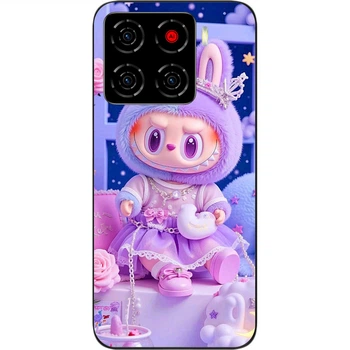 Силиконовый чехол SMTT для ZTE Blade A56 в стиле Labubu Принцесса