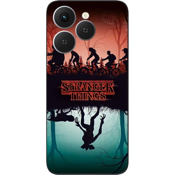 Силіконовий чохол SMTT для Tecno Spark 40 (KM5n) із принтом Stranger Things Розслідування