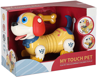 Interaktywny piesek-robot KIK z kością reaguje na dotyk (5903039768307)
