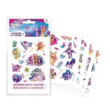 Наклейки детские для временного тату Dodo "My Little Pony" 20х11 см 4 листа цветные (6951677)