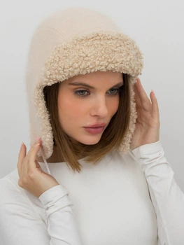 Шапка жіноча VILSS Inverno Angora Ram VLU-2505-SD97-03-VL6s 56-59 Крем-Брюле/Світло-бежевий