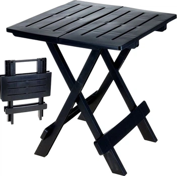 Складаний садовий стіл Progarden 44 x 44 x 50 см Чорний (489207)
