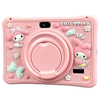 Дитячий Android планшет Kids Study Cute Dolls Tab 7" 4000mAh 4/64Gb BT Wi-Fi +чохол-підставка рожевий