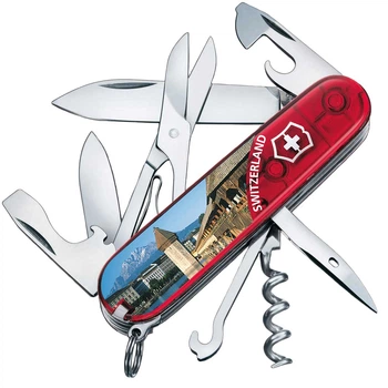 Ніж складаний, мультитул Victorinox Climber Lucerne (91мм, 14 функцій) 1.3703.TE1
