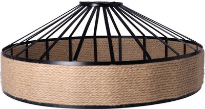 Żyrandol z konopnego sznurka na łańcuchu Hedo 40 cm