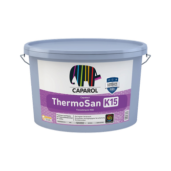 Штукатурка фасадная силиконовая Caparol ThermoSan Fassadenputz NQG K15 База прозрачная 20кг