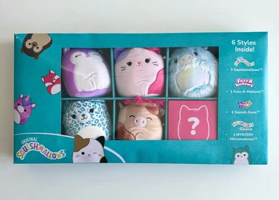 Набір м’яких іграшок Squishmallows – Колекція з 6 стилізованих фігурок