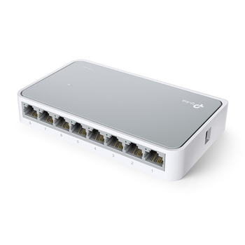 Комутатор Desktop Switch TP-Link TL-SF1008D 8 портів 10/100 Мбіт/с Fast Ethernet White