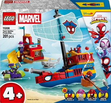 Конструктор LEGO Spidey Піратський корабель команди Павука 201 деталь (11208)