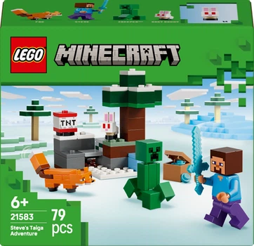 Конструктор LEGO Minecraft Пригоди Стіва в тайзі 79 деталей (21583)