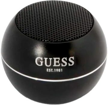 Głośnik przenośny Guess Speaker mini 3W Black (3666339051372)