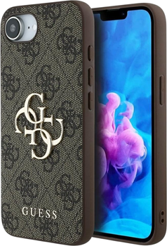 Панель Guess 4G Big Metal Logo для Apple iPhone 16e Brown (GUHCPSE44GMGBR)