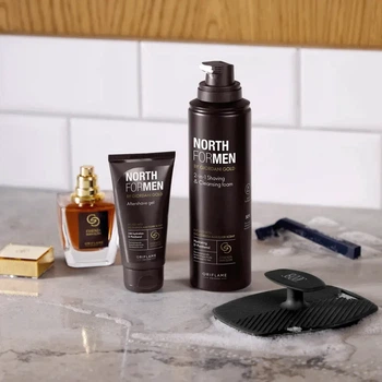 Набор North for Men by Giordani Gold (Пена для бритья и умывания (2-в-1)+Гель после бритья )