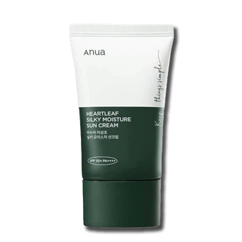 Увлажняющий солнцезахисний крем Anua Heartleaf Silky Moisture Suncream 50ml