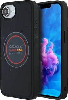 Панель Red Bull Meshed Logo and Red Ring with MagSafe для Apple iPhone 16e Navy (RBHMPSE424PUMEVR)