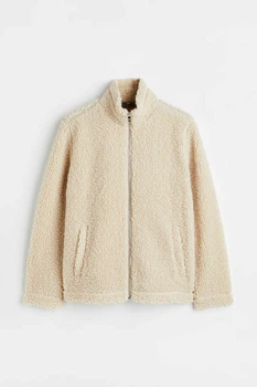 Куртка тедді H&M 270989533_cream XS Кремовий