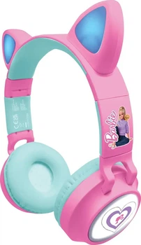 Навушники Lexibook Barbie Light-Up Headphones with Cat Ears Pink (3380743102306)