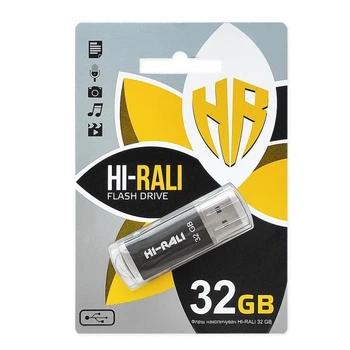 USB флеш-накопичувач Hi-Rali Rocket 32gb Чорний