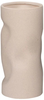 Wazon myHome Twist Beżowy 11.5 x 11.5 x 25 cm (5907078435831)