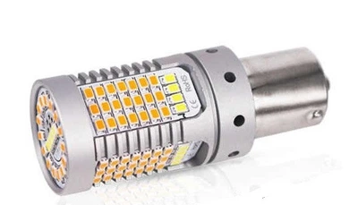 Світлодіодна лампа ДХО з функцією повороту Autoexpect 119SMD 2016 обманка цоколь 1 156 BA15s P21W Біла Жовта 12V (56958)