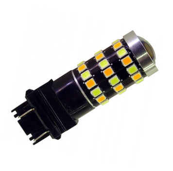 Светодиодная лампа Autoexpect 48SMD 2835 цоколь 3157 Белый Желтый 12V (51300)