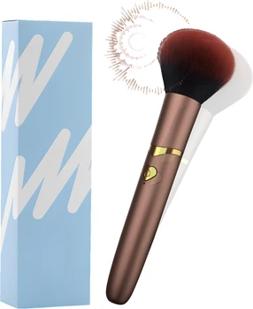 Вібратор Passion MakeUp Vibe brown 10 режимів у формі пензлика для макіяжу (ROZ6501103932)