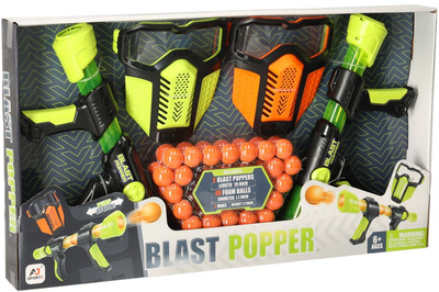 Ігровий набір KIK 2 пістолета з кульками та 2 захисними масками (5903039750586)