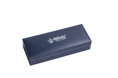 Комплект ручек Regal (перьевая+шариковая) в подарочном футляре L сталь (R68007.L.BF)