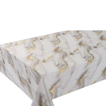 Скатертина-клейонка ПВХ на ткан.основі Marble 1.37*20м Stenson MA-5313F