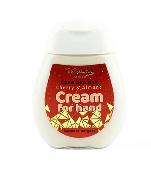 Крем для рук натуральный, Вишня и миндаль Cherry Almond Топ Бьюти Top Beauty 50 мл