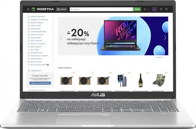 Ноутбук ASUS Laptop X515KA, Intel N4500 / RAM 8 ГБ / SSD 512 ГБ/15.6"/Windows 11 Home,(X515KA-EJ217)