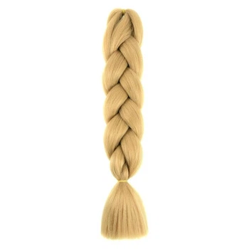 Канекалон Jumbo Braid однотонный теплый беж коса длинна 60 см Вес 100 грам Термостойкий 27#