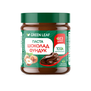 Green Leaf Паста шоколадно-фундучная со сладкой стевией 200 г