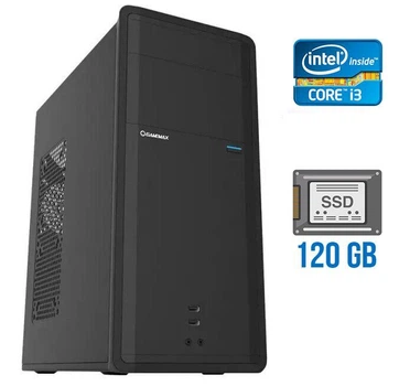 Компьютер DTOP Office i34 Tower / Intel Core i3-3240 (2(4) ядра по 3.4GHz) / 4GB DDR3 / 120GB SSD / HD Graphics 2500 / 400W / DVI
