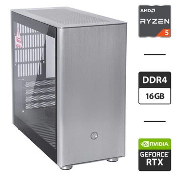 Игровой ПК Qube V9 Pro Tower / AMD Ryzen 5 5600G (6 (12) ядер по 3.9 - 4.4 GHz) / 16 GB DDR4 / 512 GB SSD M.2 + 1000 GB HDD / nVidia GeForce RTX 3060, 12 GB GDDR6, 192-bit / 650W