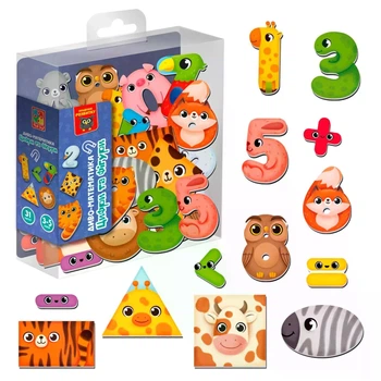 Игра развивающая магнитная. Чудо-математика. Цифры и фигуры, Vladi Toys, (VT5411-19}