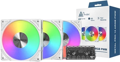 Кулер MONTECH METAL PRO 12 ARGB 3 PACK (W) 320528