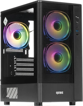 Корпус QUBE GEON ARGB Black (GEON_GBNU3) 315881
