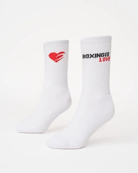 Носки Boxing Is Love (3 Пари) M Білі