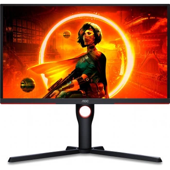 TFT 24.5" AOC 25G3ZM/BK, VA, 240Гц, 0,5 мс, 2х HDMI, DP, USB-hub, HAS, Pivot, черный